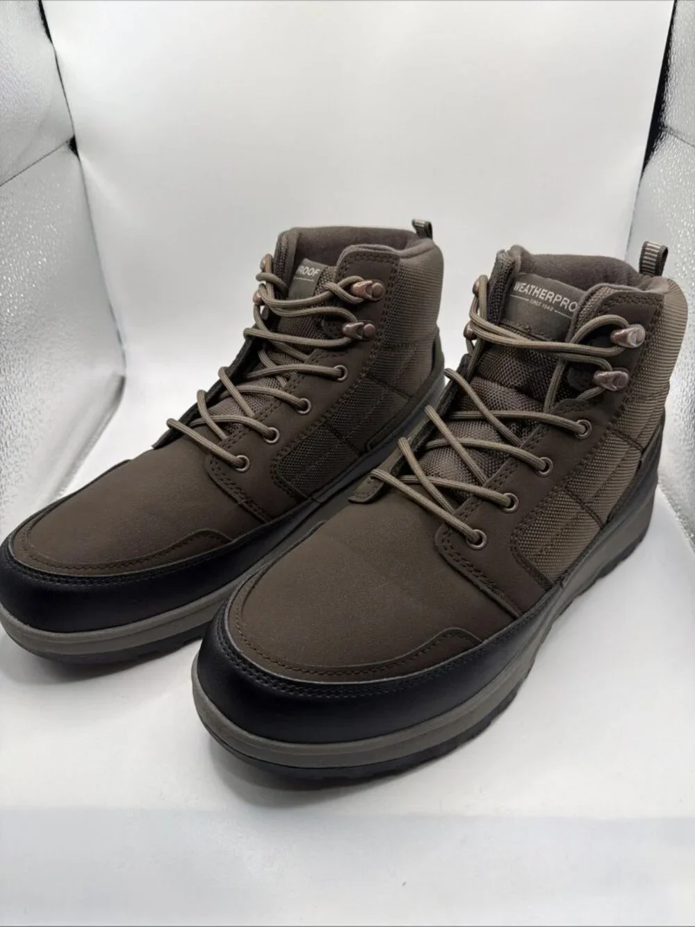 *NEW* Weatherproof Jenkins Boot Mens Brown Memory Foam Duck Boot (sz 12)